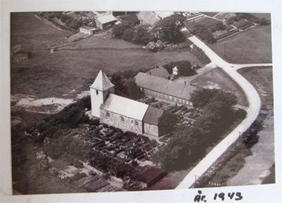 Kirken - luftfoto