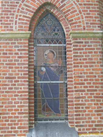 Mosaikvindue i kirken